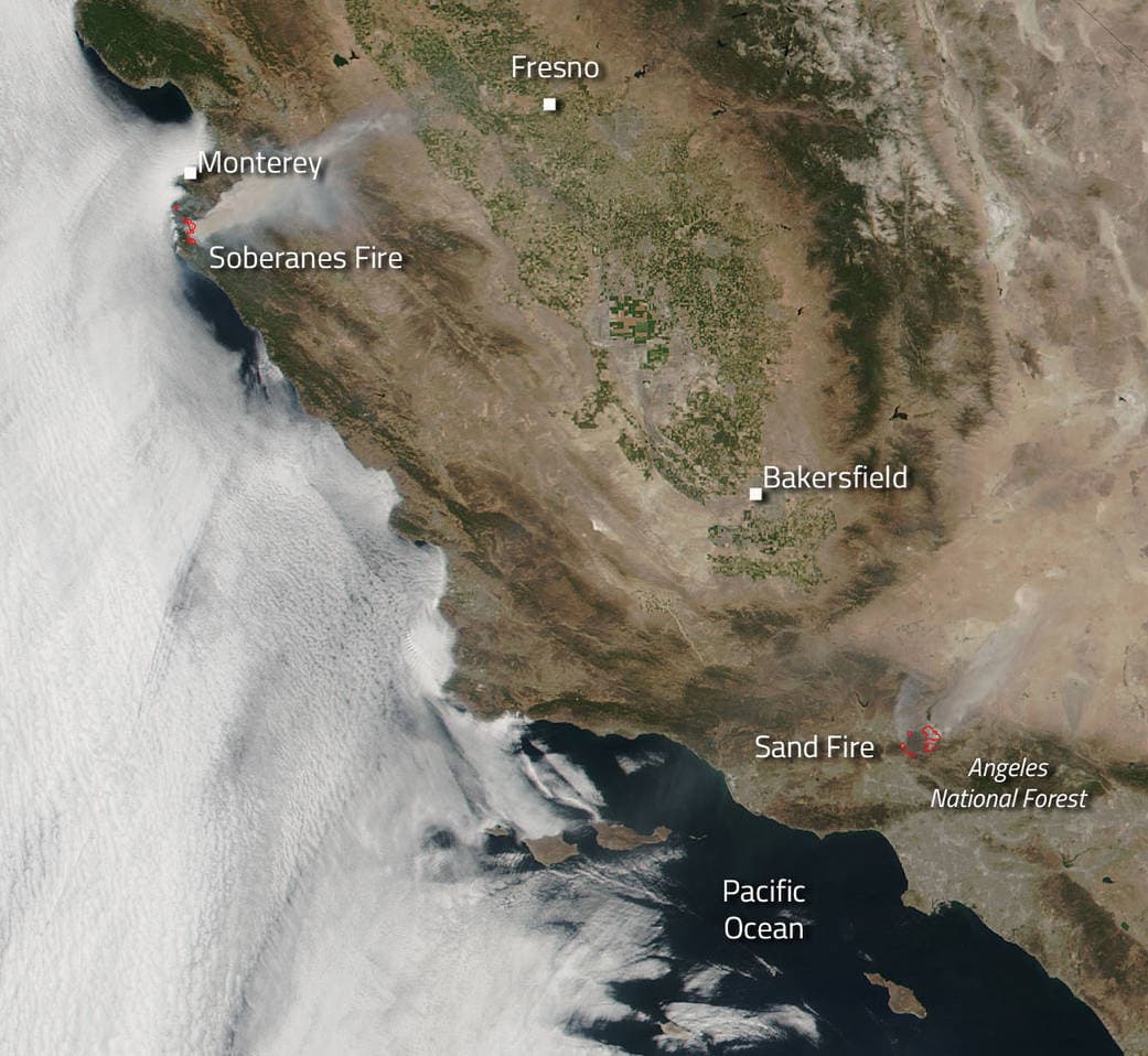 Soberanes en Sig Sur y Sand en Los Ángeles.