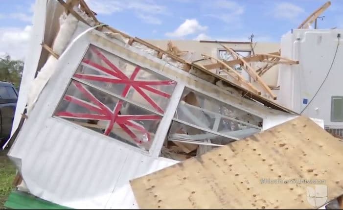 La casa de Eustalia Flores fue completamente destruida por la furia de Irma.