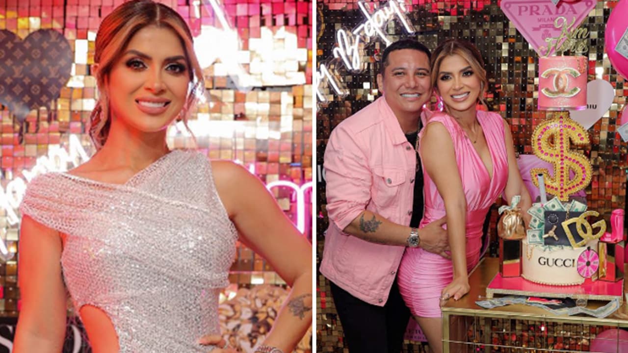 Kimberly Flores celebró su cumpleaños 34 rodeada de lujos y extravagancia: hasta regaló dinero