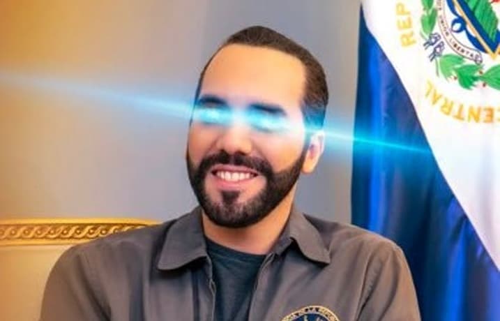 President Bukele promotes his laser-focus on Bitcoin on Twitter.