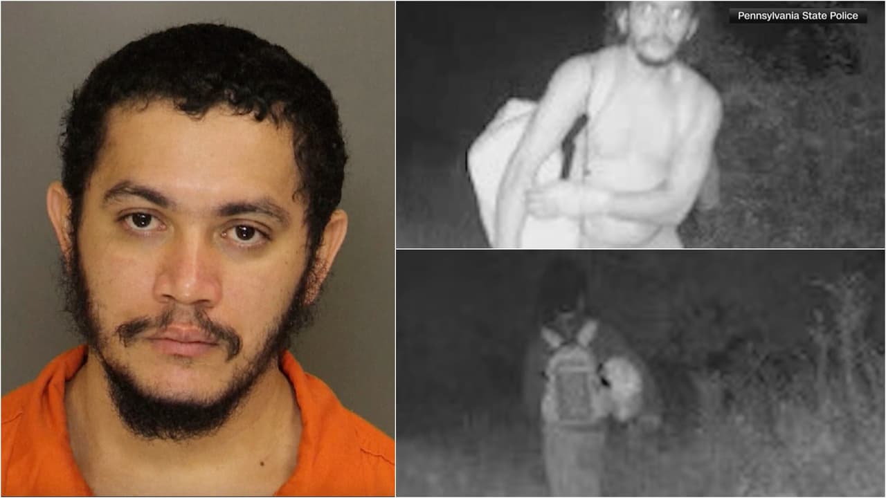 La primera vez que fue visto tras el escape fue la madrugada del sábado 2 de septiembre, por 
<b><a href="https://www.univision.com/local/philadelphia-wuvp/danelo-cavalcante-camaras-residenciales-peligroso-reo-escapo" target="_blank">cámaras de seguridad de vecinos</a></b>.