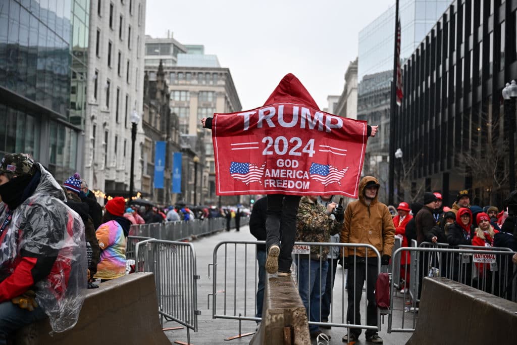 Al lugar se dieron cita simpatizantes de todas partes de Estados Unidos, entre ellos decenas de hispanos.