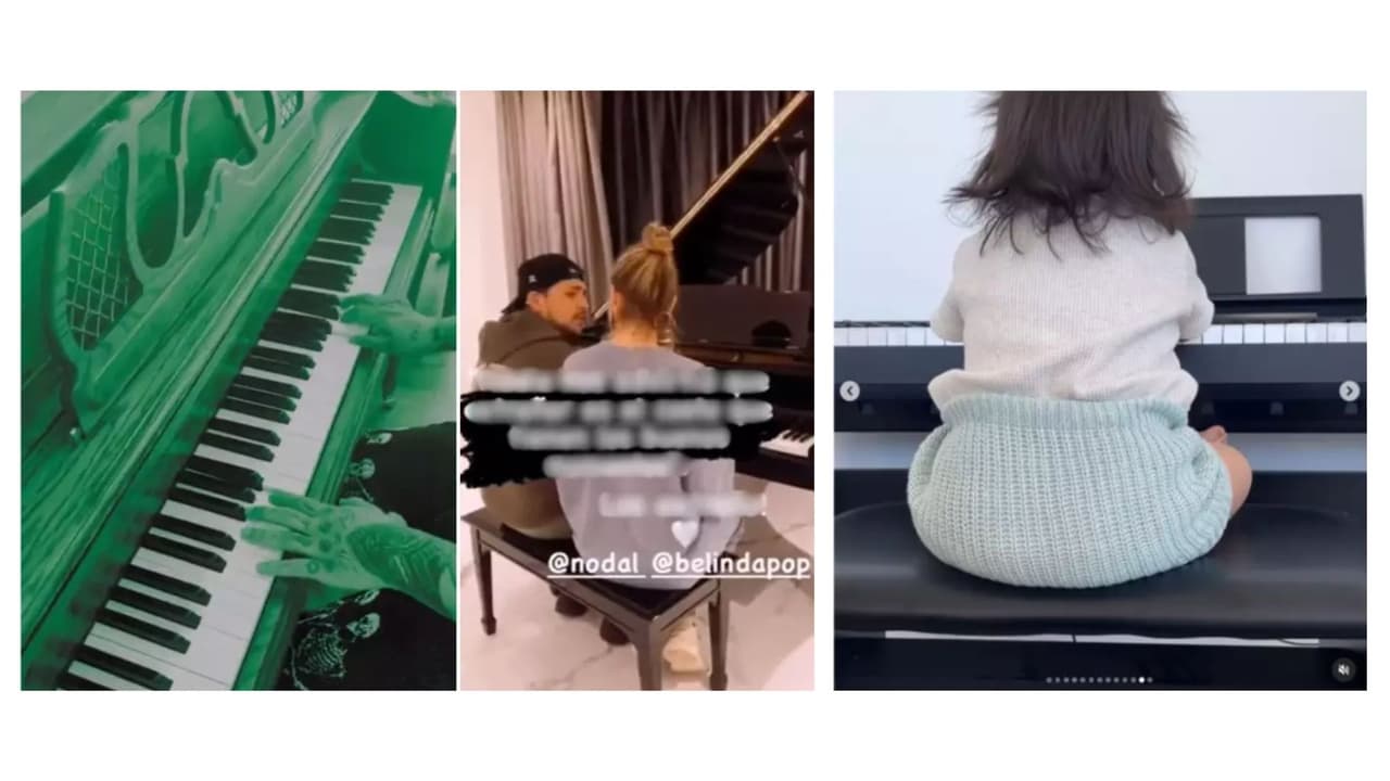 A Inti también le gusta tocar el piano.