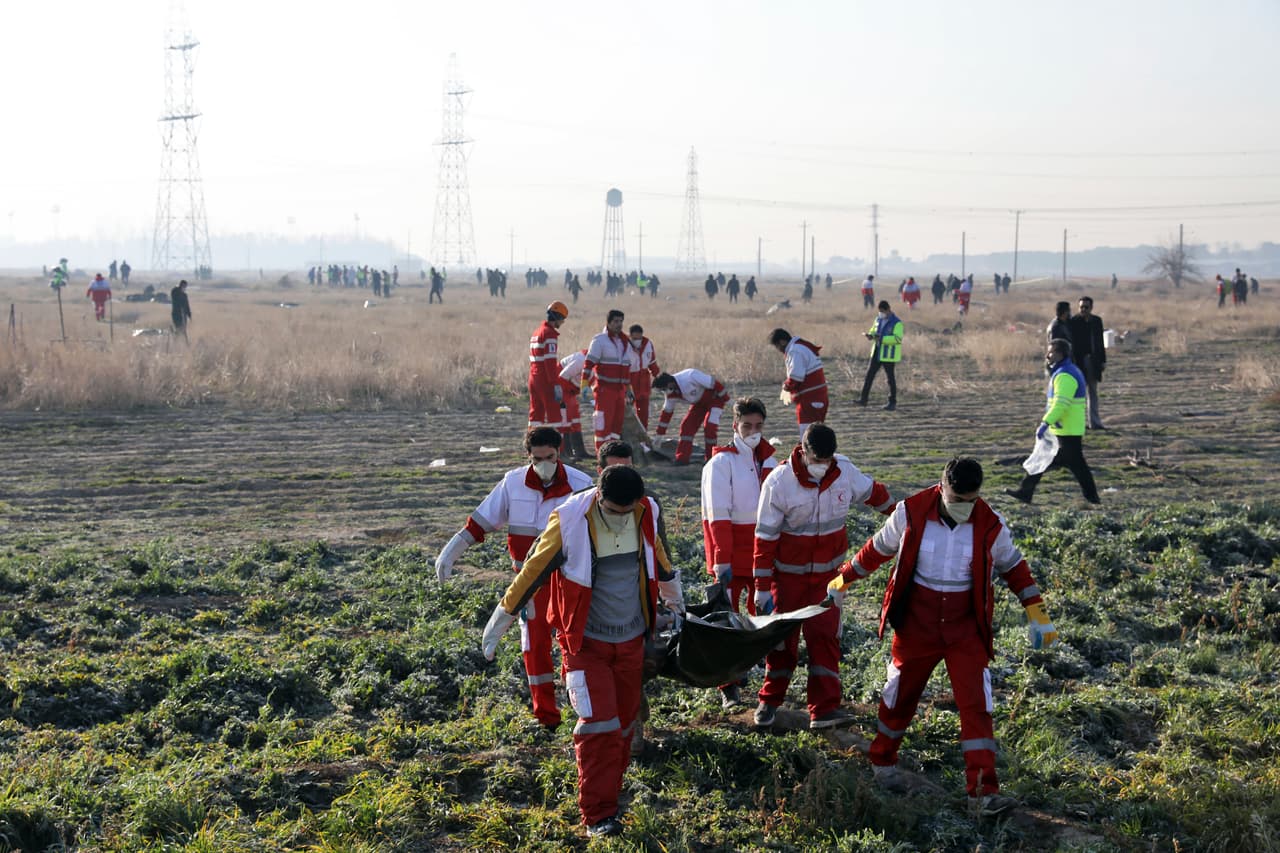 El accidente se produjo horas después de que Irán lanzó un ataque con misiles balísticos contra dos bases en Irak que albergaban a las fuerzas estadounidenses.