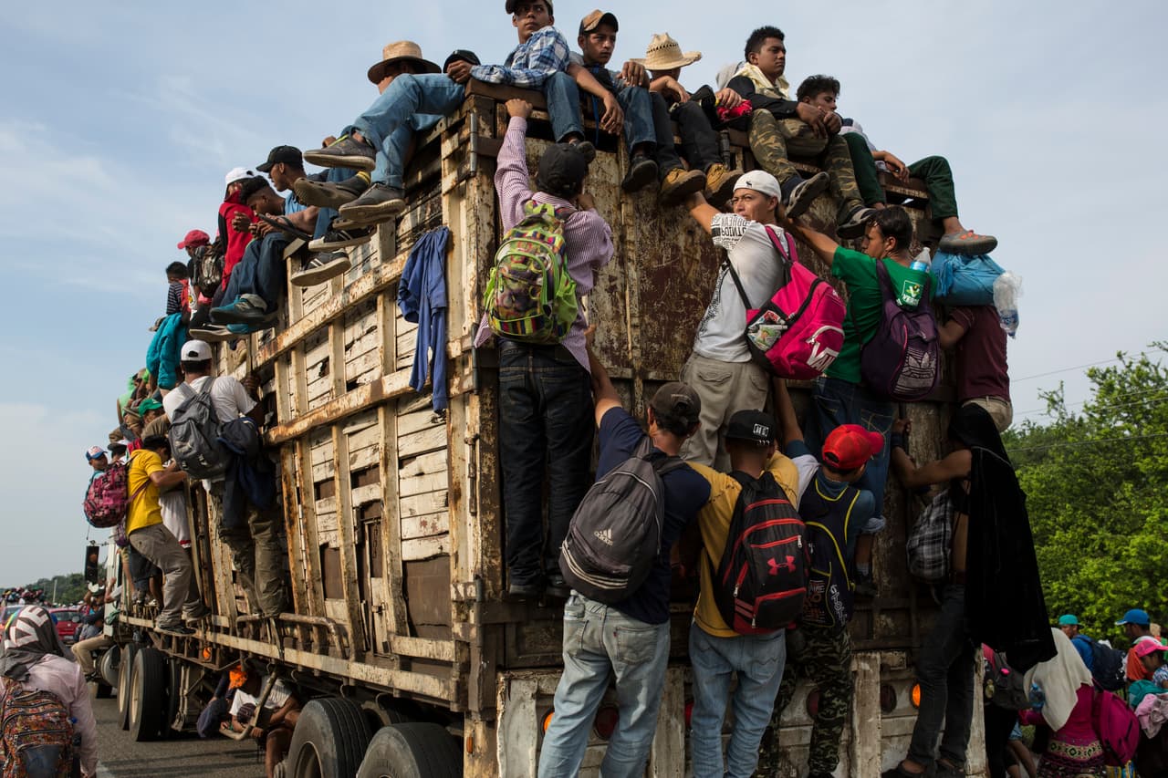 Qué escenario enfrenta la caravana de migrantes si entra a EEUU por la fuerza