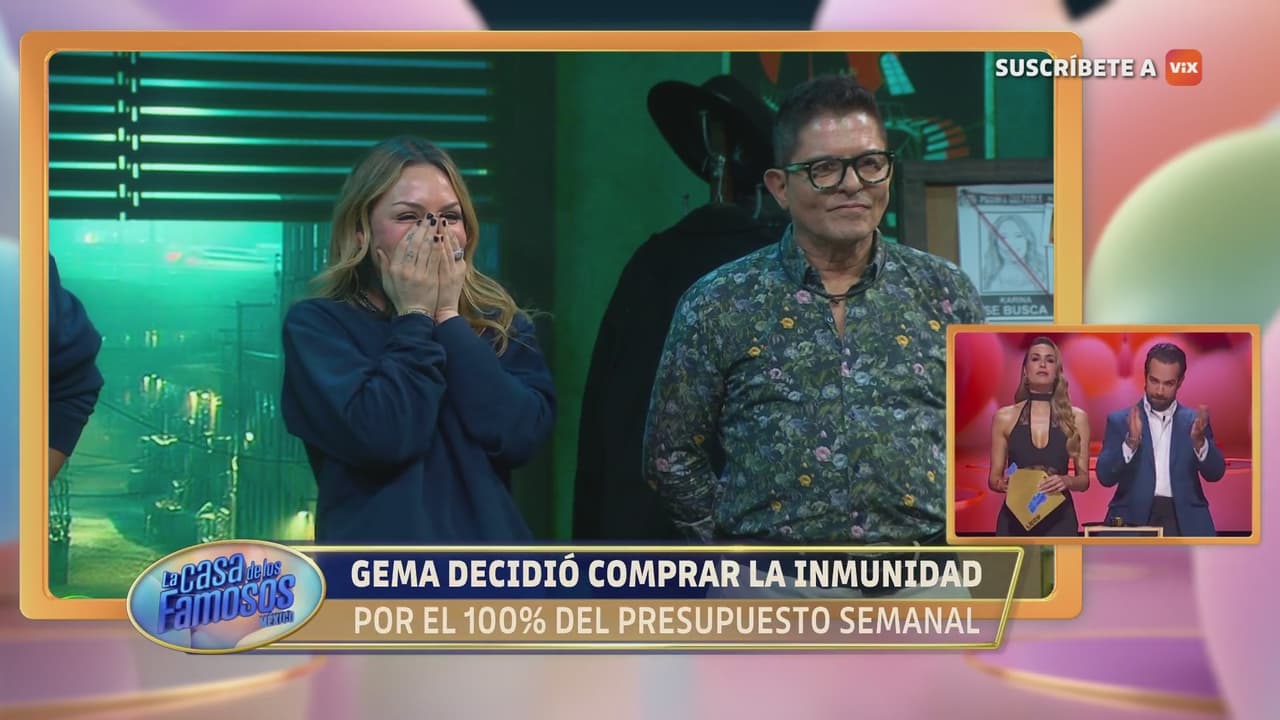Gema Garoa compra la inmunidad con el 100% del presupuesto y se va directo a la recta final de La Casa de Los Famosos México 