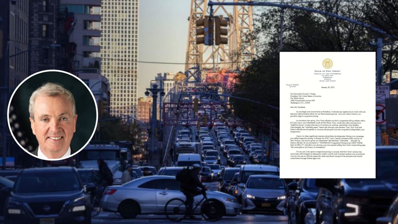 Gobernador de Nueva Jersey pide a Trump revisar tarifa de congestión de Manhattan