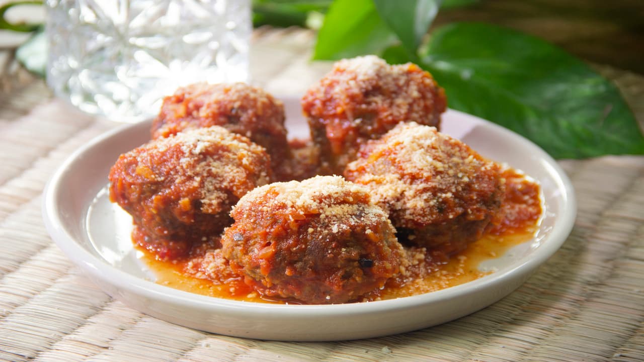 Albóndigas en salsa marinara