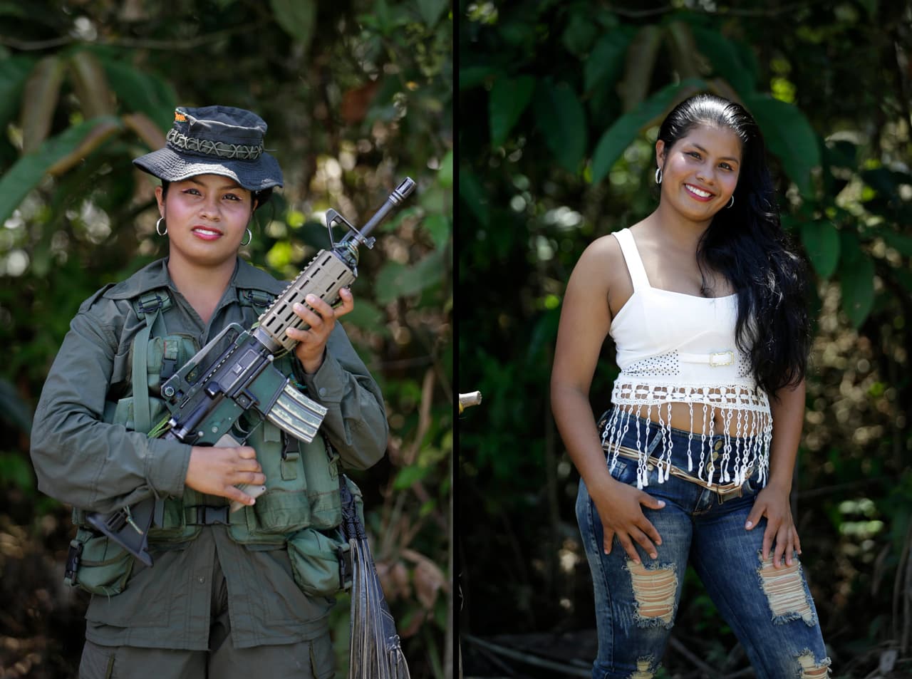 Johana, 19 años. Quiere estudiar Enfermería al incorporarse a la vida civil. Lleva 6 años formando parte de las Fuerzas Armadas Revolucionarias de Colombia.