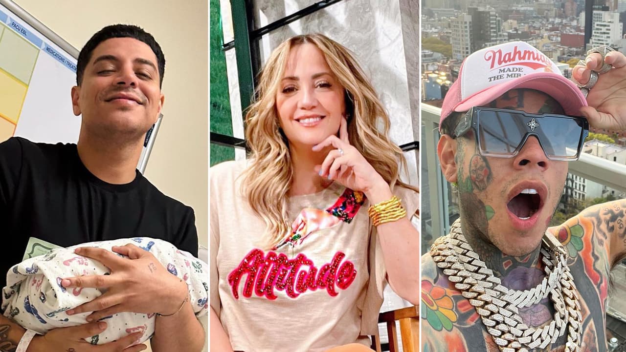 Andrea Legarreta, Tekashi y hasta el "compadre" reaccionan al nacimiento del bebé de Eduin Caz
