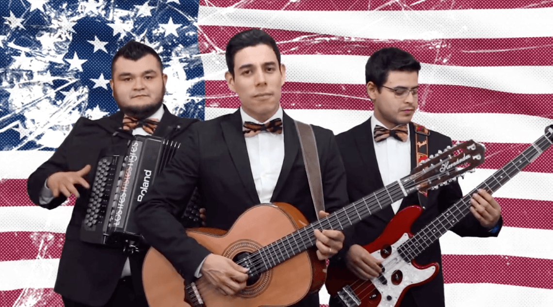 Este trío hizo un corrido titulado 'La Jaula de Trump' para dar la bienvenida al presidente