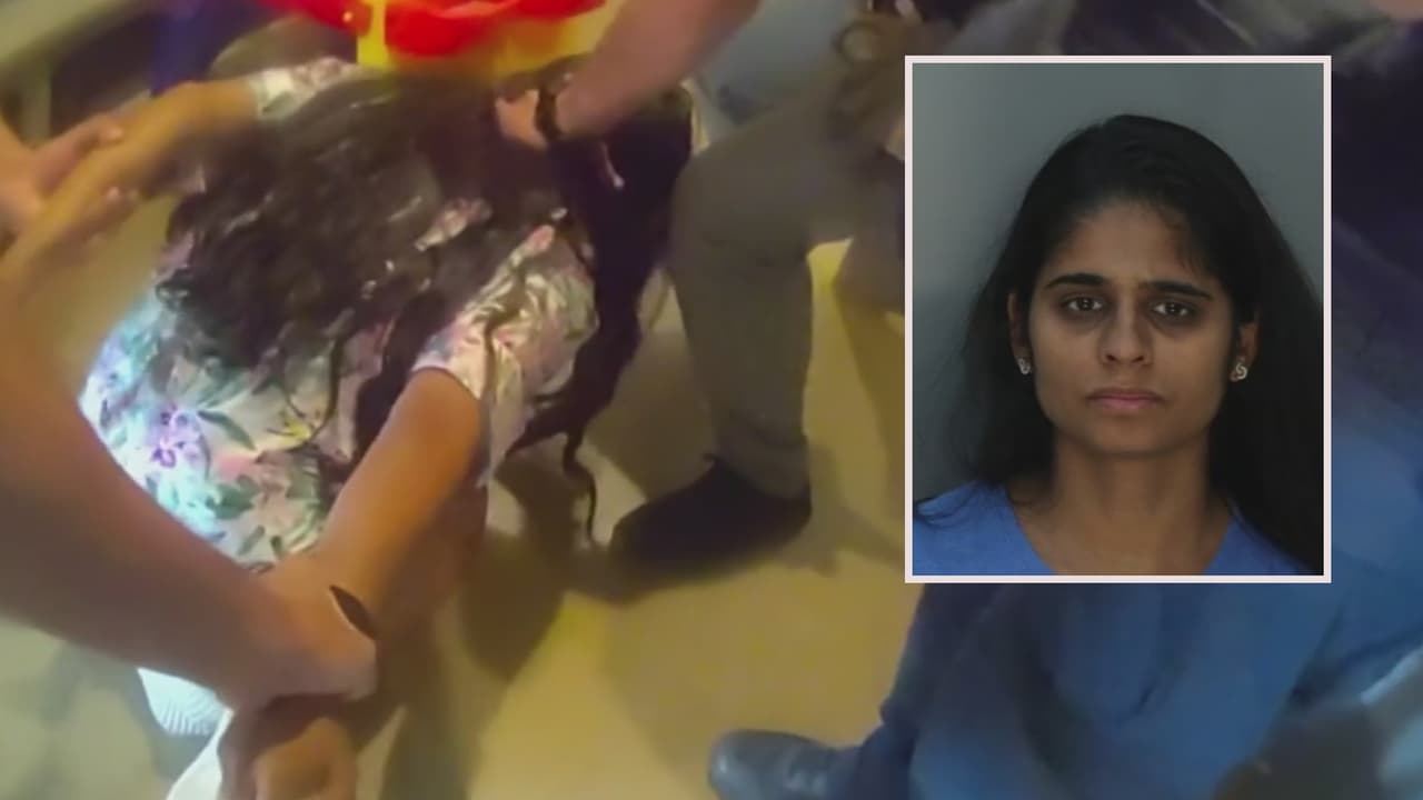 Nuevos videos del arresto a la pediatra acusada de matar a su pequeña hija en El Portal