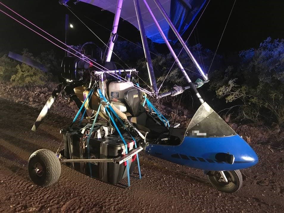 El más reciente intento de contrabando de droga usando un avión ultraligero ocurrió en Tucson, Arizona, la noche del 23 de mayo de 2019. Ese pequeño artefacto volador transportaba un cargamento de metanfetamina y fentanilo valorado en casi 500,000 dólares.