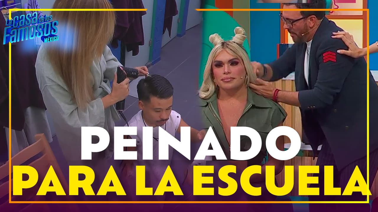 Ninel Conde peinando a Abelito le recordó a Wendy cuando se alistaba para la escuela