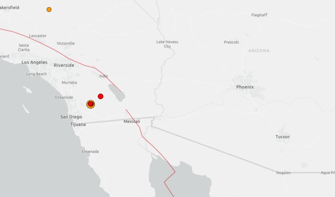 Un sismo de magnitud 5.2 sacude el sur de California, cerca de San Diego