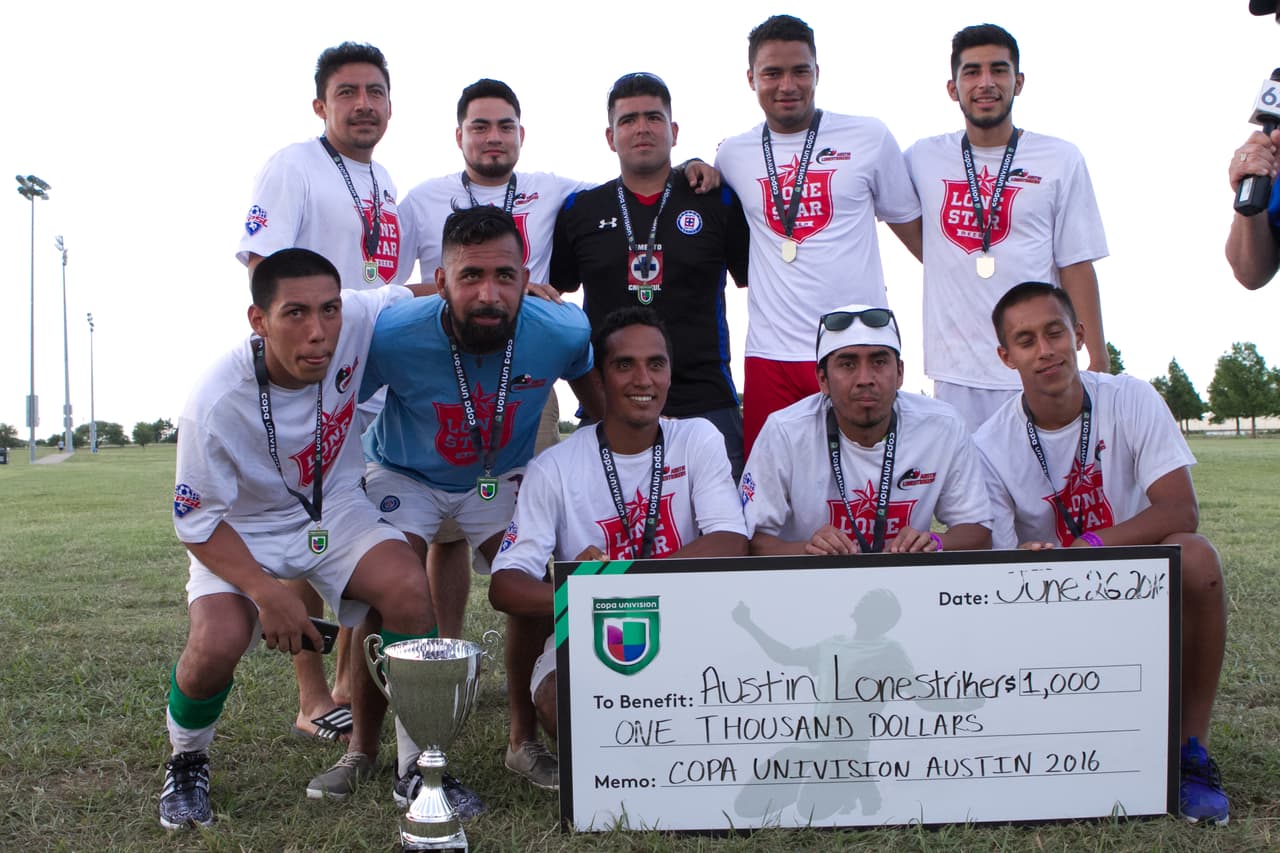 La Copa Univision Austin tuvo lugar este fin de semana y estos fueron los equipos galardonados con el primer lugar de su división.