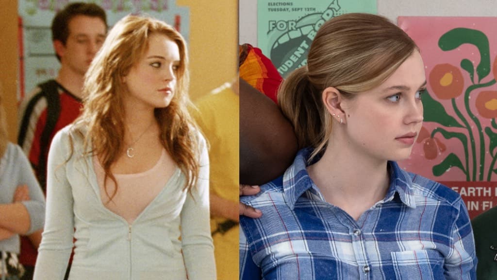 Lindsay Lohan y Angourie Rice interpretaron a Cady Heron en 'Mean Girls'