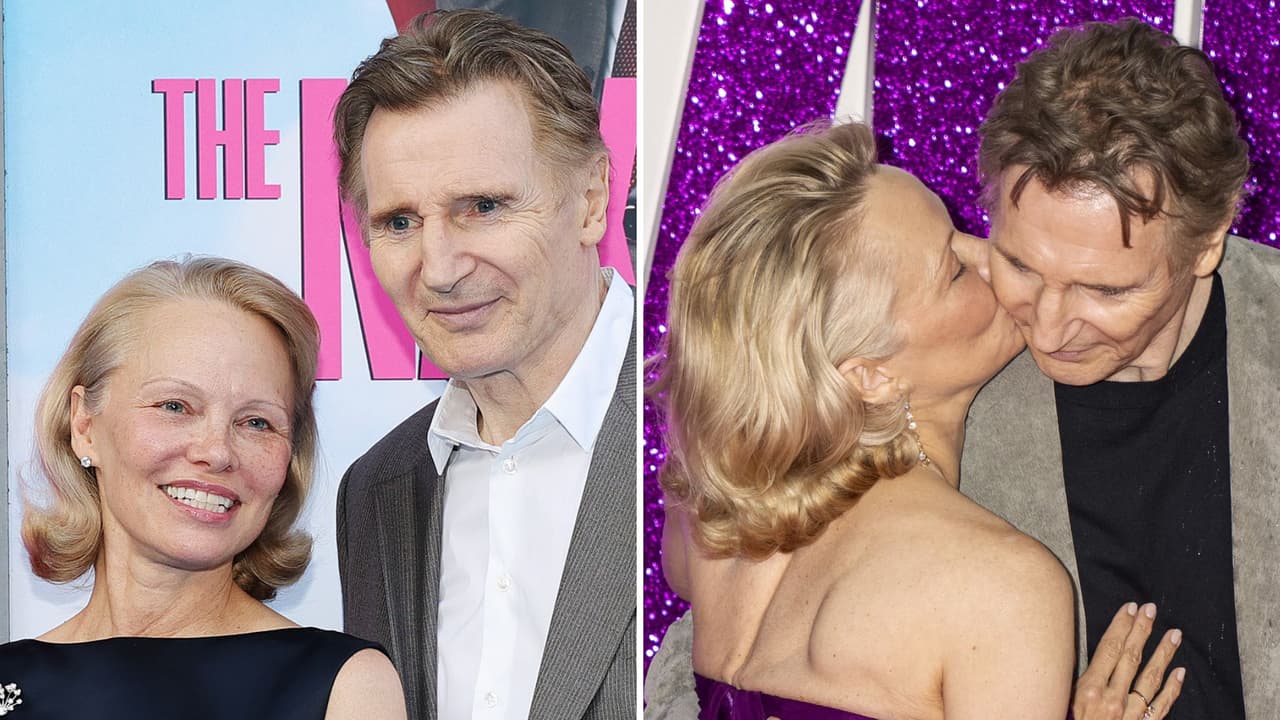 Pamela Anderson y Liam Neeson estarían saliendo: “Está claro que están enamorados”