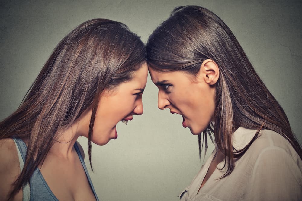 Fuertes choques de personalidad, animosidad, recelo, conflictos de intereses, rivalidades fuertes en asuntos de negocio, trabajo y en compromisos sentimentales como el matrimonio. Muchos desacuerdos, tensiones y estrés constante debido a la disparidad de criterios.