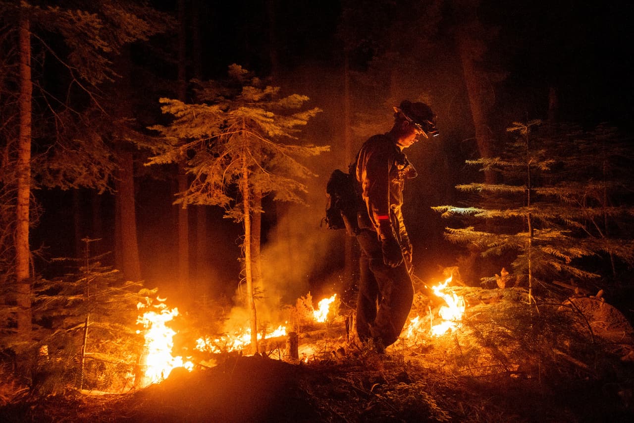 El 
<a href="https://www.univision.com/noticias/estados-unidos/que-son-las-nubes-de-fuego-que-se-forman-en-los-incendios-forestales">Bootleg Fire</a> estaba contenido en un 56% el sábado. El avance "refleja varios días de trabajo en el terreno donde los equipos han podido reforzar y construir líneas de contención adicionales”, dijo el domingo el portavoz de bomberos, Al Nash, a la agencia AP.