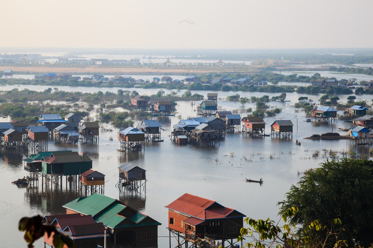 <b>Puesto 16: Siem Reap, Cambodia. 87.38 puntos. </b>Este paraíso asiático de pequeñas casas sobre el agua y antiguos monumentos fue altamente valorada por los expertos.
<br>