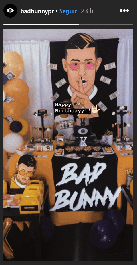 Incluso Bad Bunny respondió a través de su Instagram y aprovechó la red social para felicitar a Kalil: “Happy Birthday!! 🤘”.
<br>