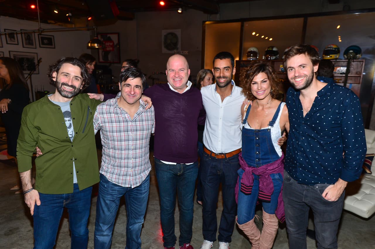 U-LAB's Javier Limón, Sony's Afo Verde, Univision's Pepo Ferradas, Mills, Raquel Perera and González.
