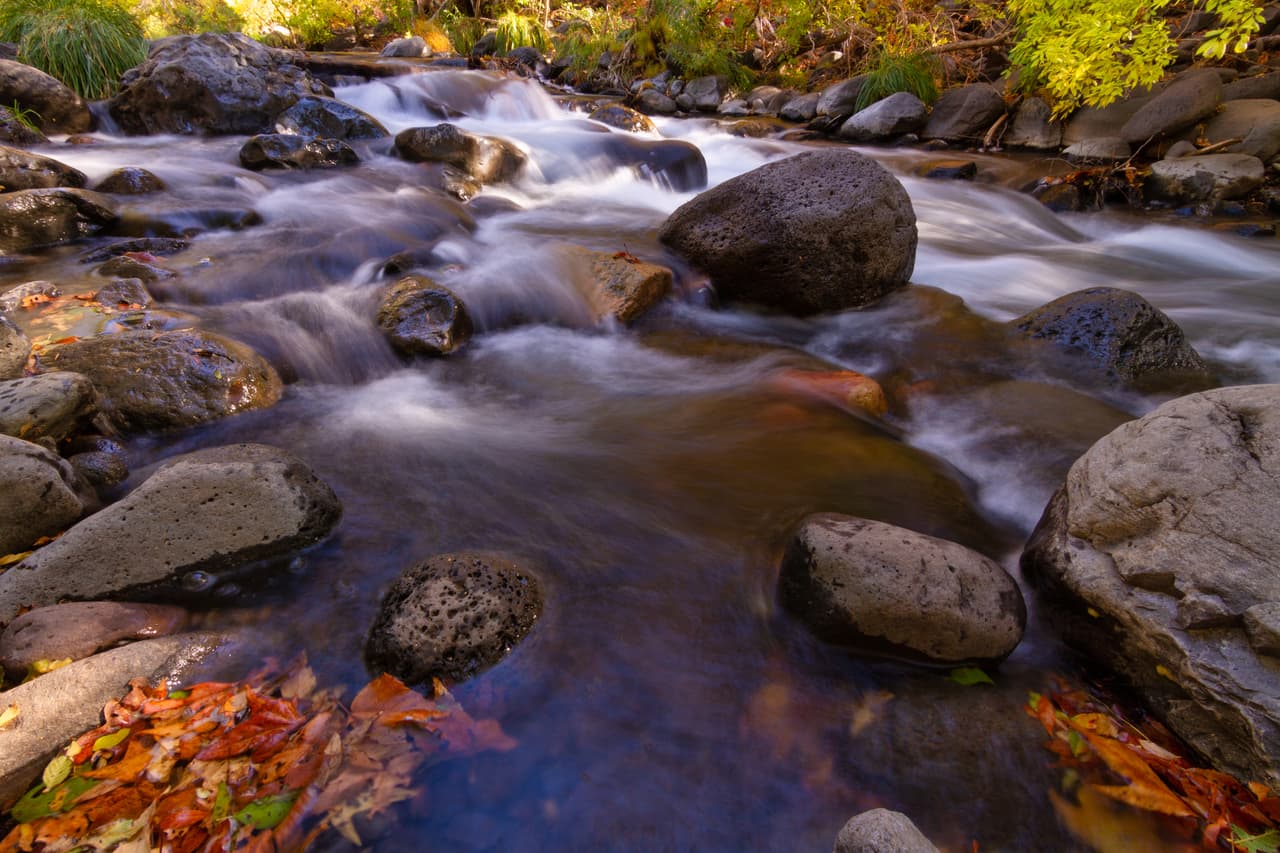 <b>Arizona. </b>
<br>
<br>El 
<b>Graddhopper Point</b> está ubicado en las afueras de Sedona, Arizona, justo en la base de Oak Creek Canyon, donde hay un gran hoyo para nadar junto al acantilado. Es muy popular entre nadadores y excursionistas. El hoyo para nadar está sombreado y fresco, un buen respiro del calor del verano. Pero hay que estar atentos porque la piscina tiene diferentes profundidades, rocas ocultas y objetos imprevistos que pueden ser peligrosos.
<br>