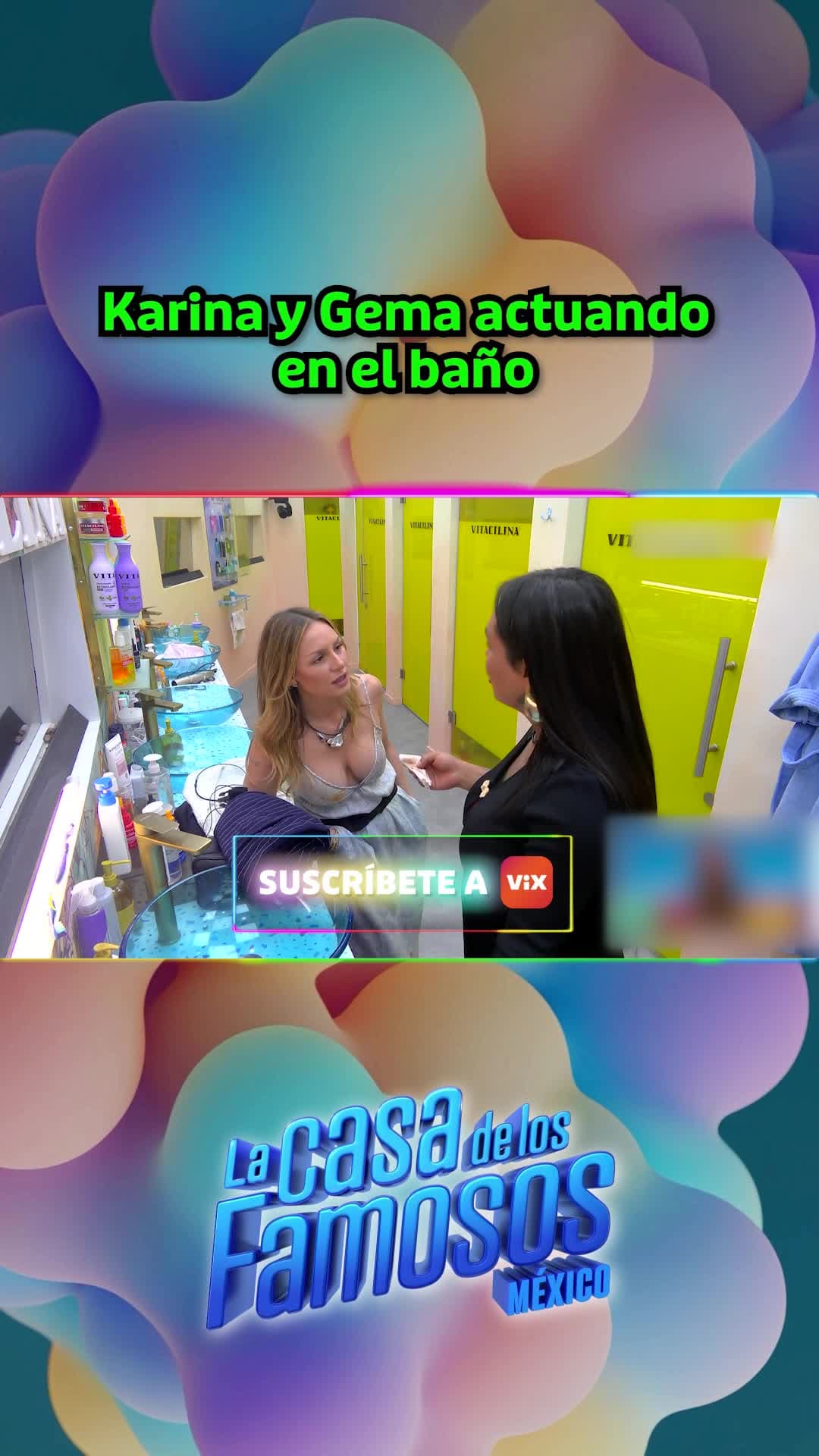 Karina cachetea a Gema en el baño