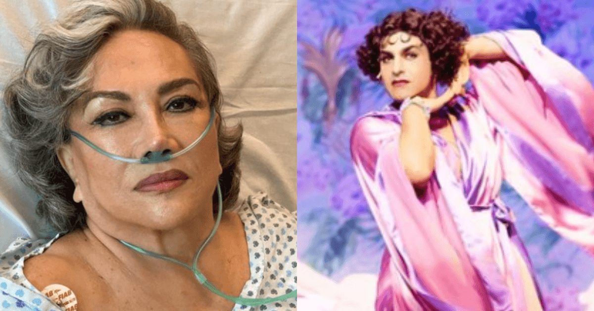 Albertano se inspira en uno de sus personajes para maquillar a su mamá después de su cirugía.