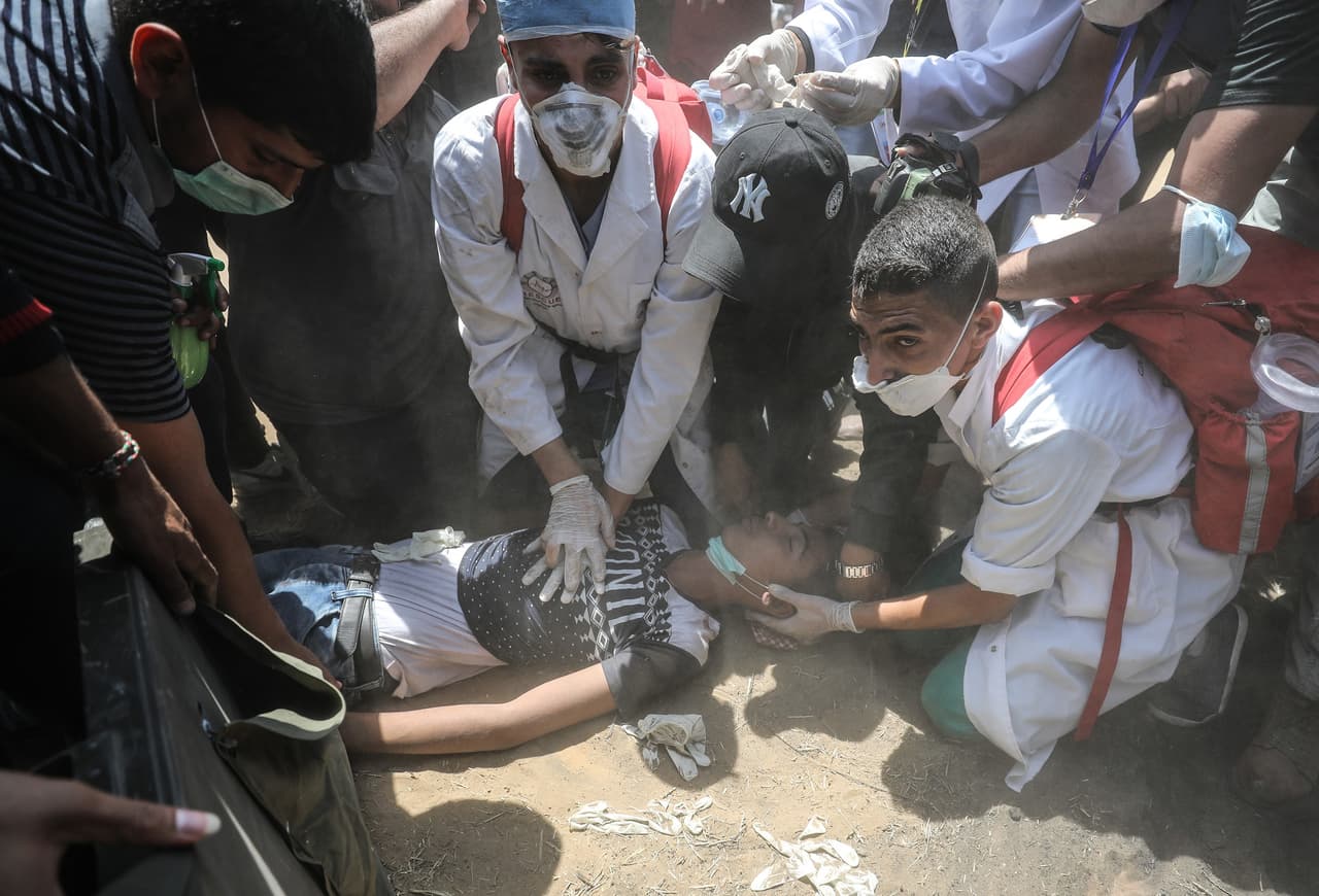 Las víctimas de la violencia en la frontera murieron a consecuencia de heridas de bala disparadas por las fuerzas israelíes, según el ministerio palestino. Uno de los muertos tenía 14 años.