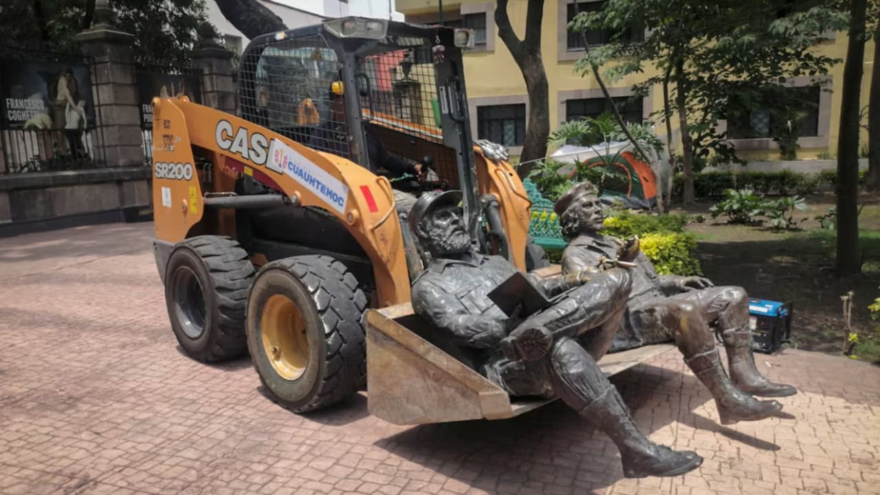 Retiran estatuas de Fidel Castro y "Che" Guevara de un parque de Ciudad de México