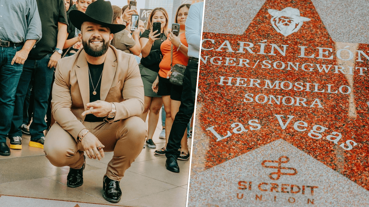 Carin León recibe estrella en el Paseo de la Fama de Las Vegas