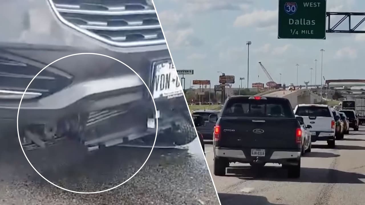 Estufas, colchones y hasta tablas en las autopistas de Dallas: ¿quién cubre los daños a vehículos por estos objetos?
