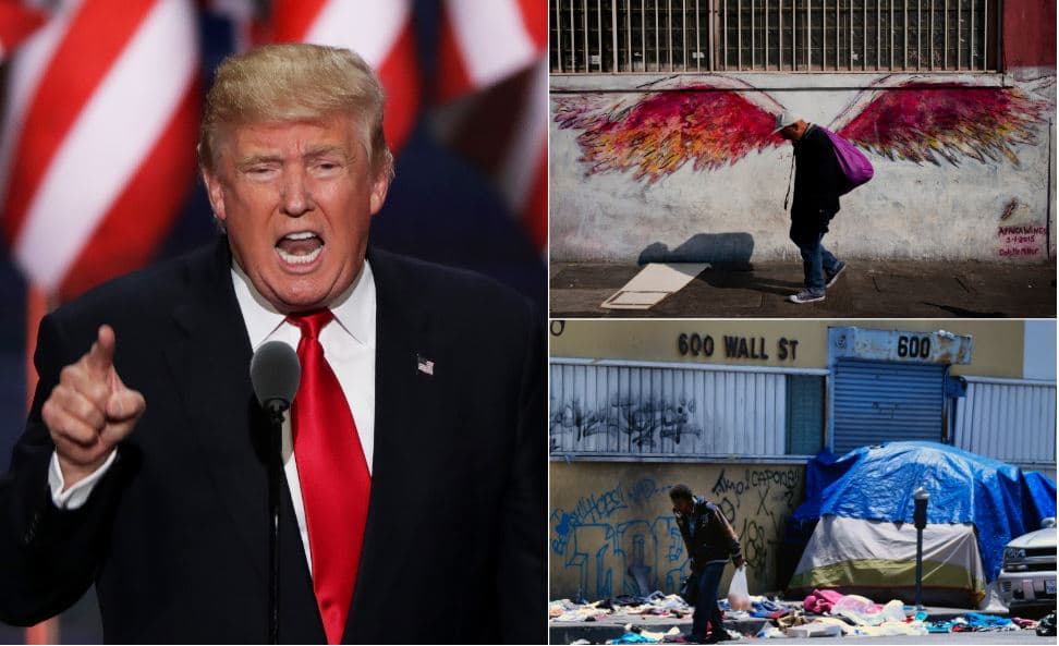 La visita de tres días del presidente Trump a Los Ángeles está pautada para recolectar fondos para su campaña de reelección. Sin embargo, en varias oportunidades el mandatario ha señalado su preocupación por la crisis de indigentes en la ciudad, al punto de catalogarla como una situación "vergonzosa".