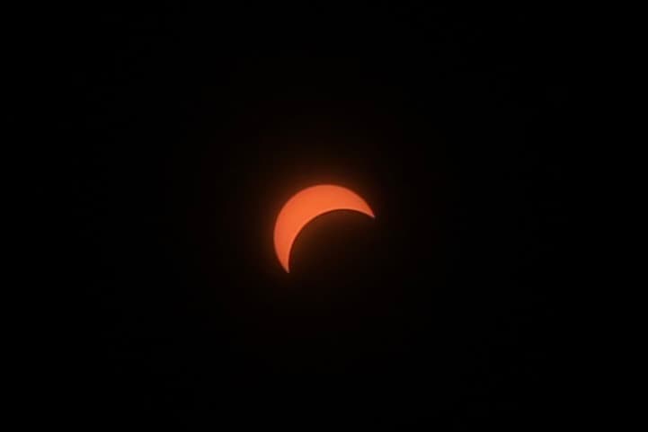 Eclipse solar 2024 desde Indianápolis, IN.