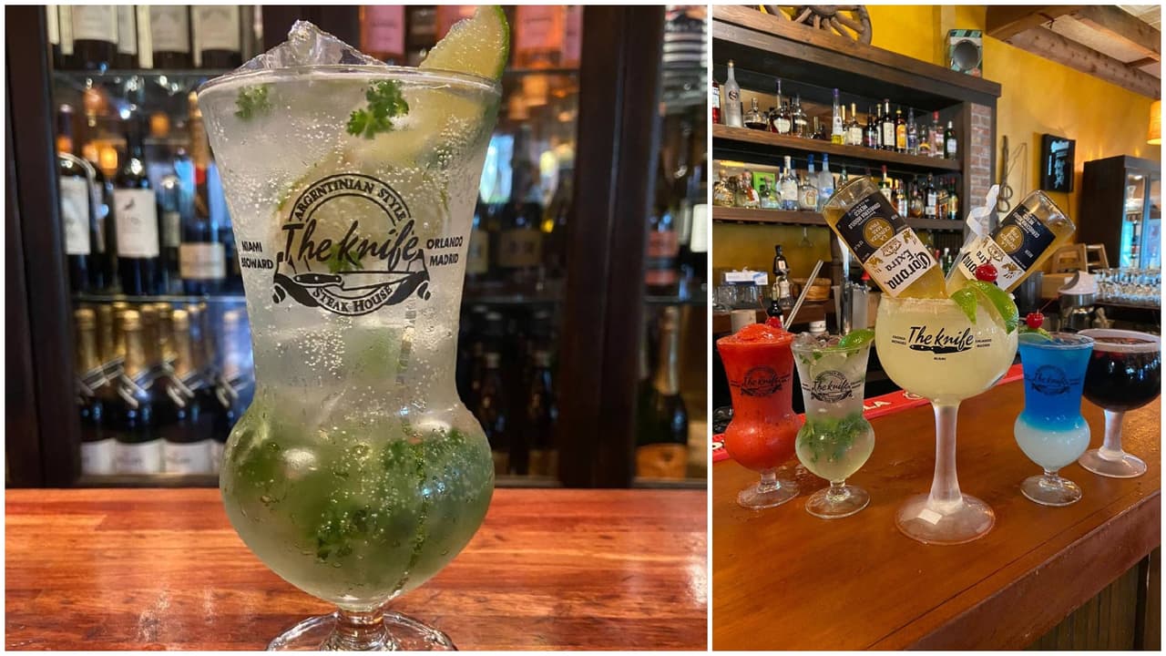 <h2 class="cms-H2-H2">El mojito Messi </h2>
<br>Para refrescarse tras los partidos o ver los juegos de Copa, la parrilla argentina The Knife, ofrece un mojito “Messi”, entonces puedes tomarte un trago en honor al astro argentino y probar un buen corte de carne.
<br>
<br>
<a href="https://goo.gl/maps/Aj8px9rcqjYWUjxAA" target="_blank">The Knife, Bayside Marketplace, 401 Biscayne Blvd</a>
<br>