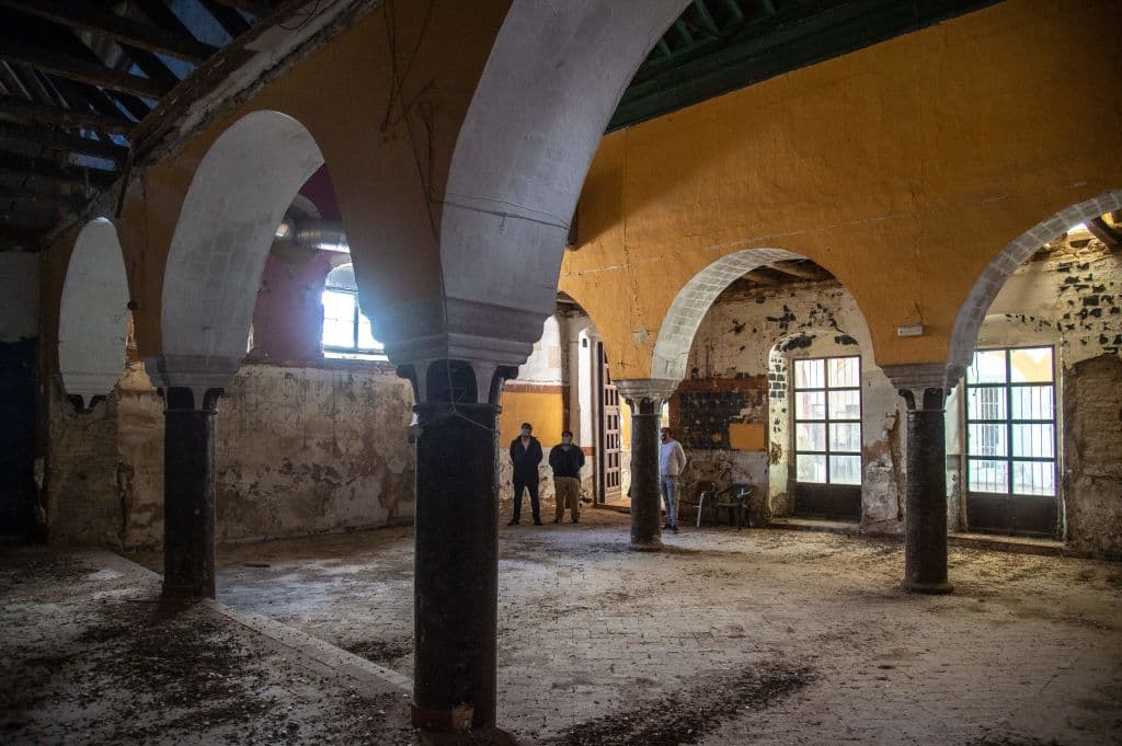 Restos de una sinagoga del siglo XIV en Utrera, Sevilla. Podría ser el segundo templo judío más importante de España, de la era medieval.