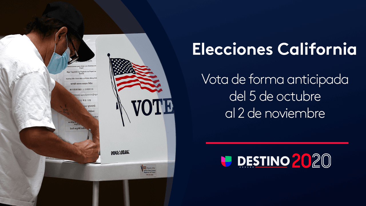 Tú puedes votar por anticipado en California hasta un día antes de las elecciones
