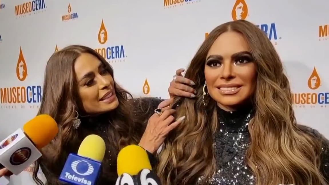 Galilea Montijo emocionada por develar la figura de cera con la que fue inmortalizada: "Está igualita"