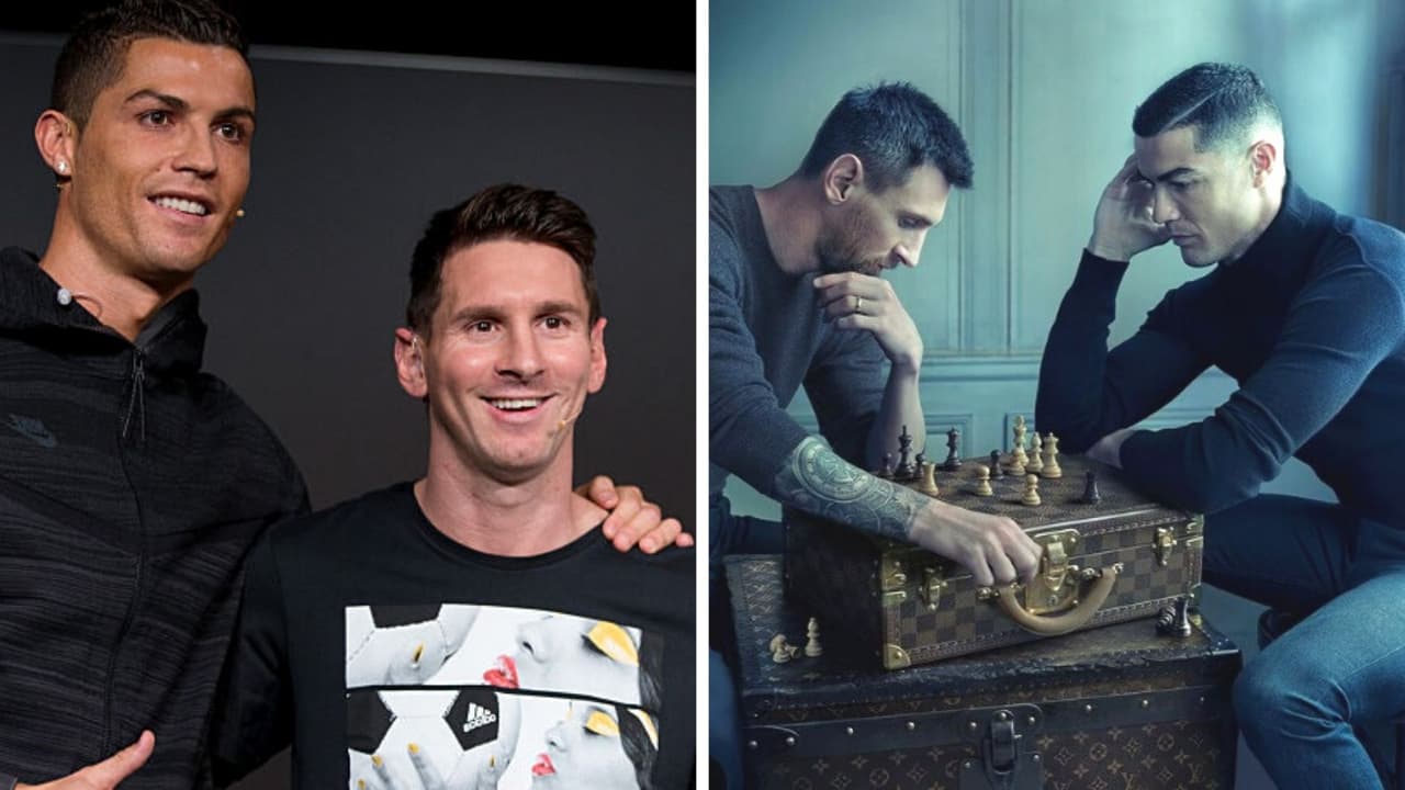 La historia detrás de la foto de Messi y Ronaldo jugando ajedrez: decepcionó a algunos fans