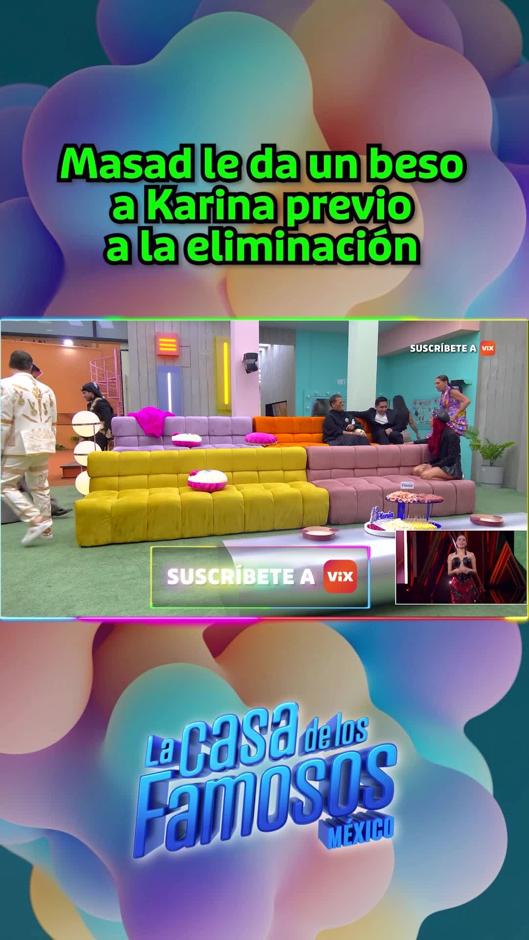 Masad le da un beso a Karina previo a la eliminación