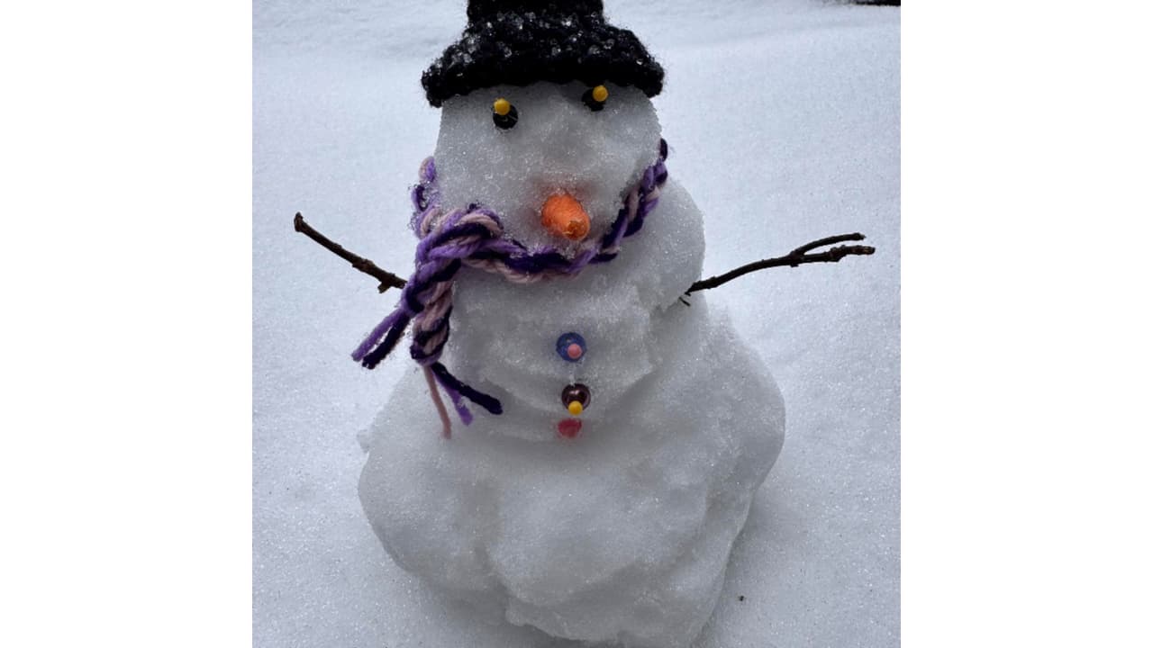 Alex Valdez nos compartió esta fotografía de su mono de nieve.