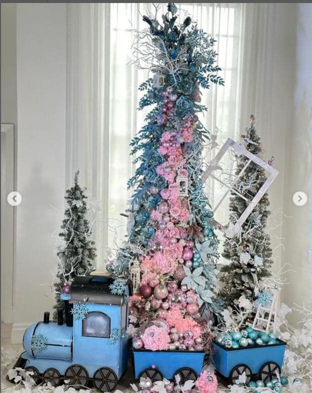 Árbol de Navidad en tres colores