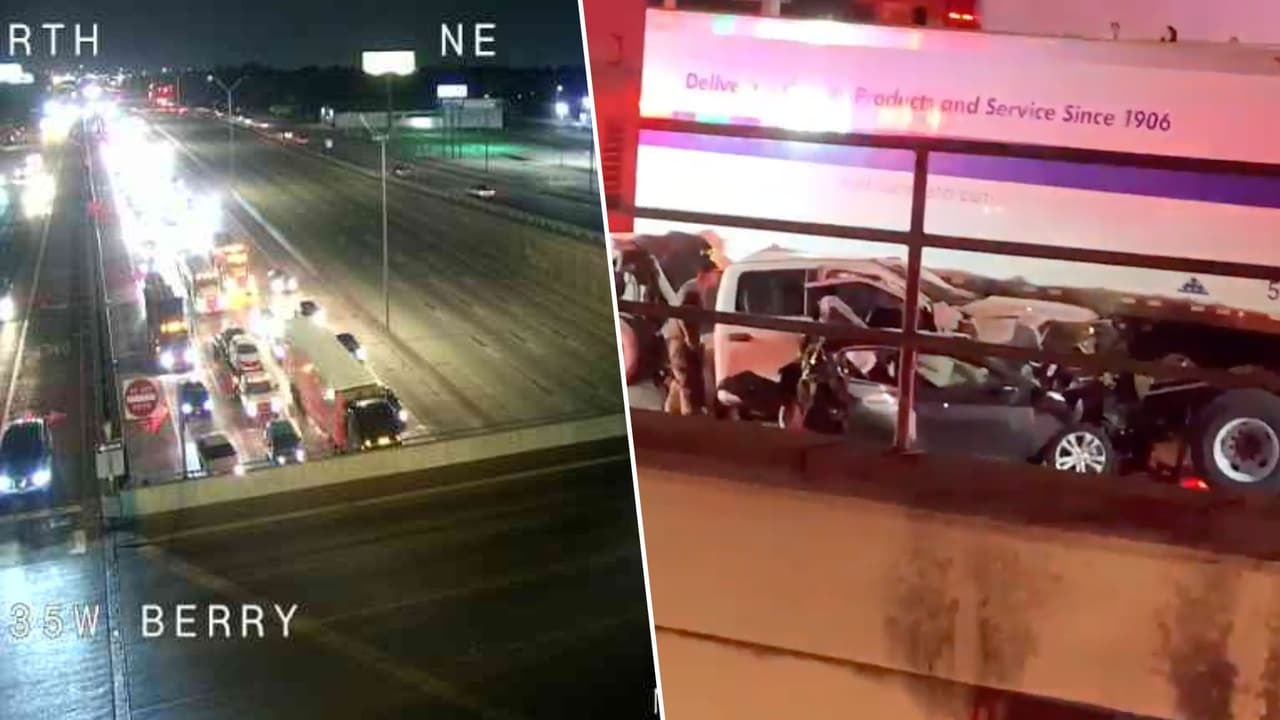 Reportan cuatro muertos y dos heridos en fuerte choque en la I-35 en Fort Worth