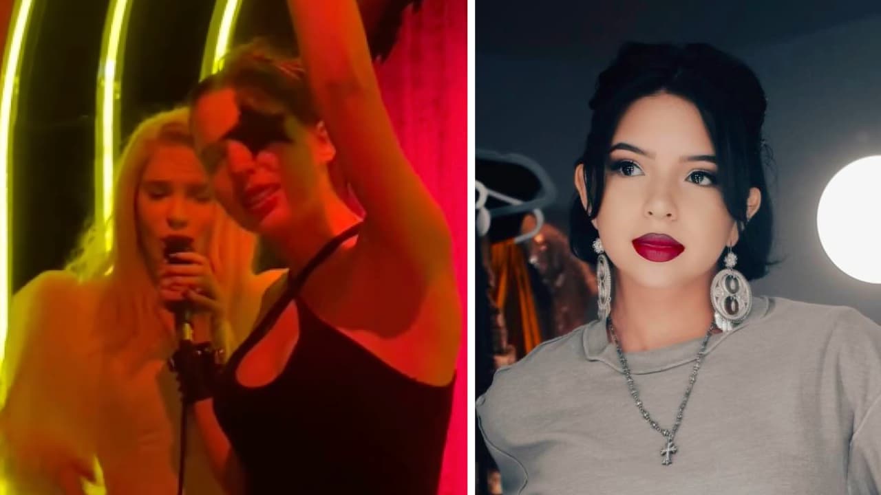 ¿Con la 'enemiga' tras no ser invitada a la boda? Prima de Ángela Aguilar se divierte con Belinda