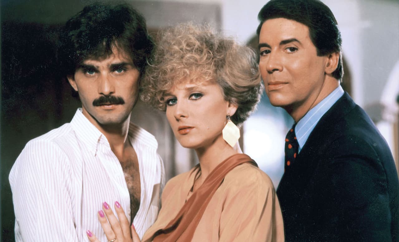 <b>Su primer beso</b> fue para una escena de telenovela y quedaron irremediablemente flechados durante el rodaje del melodrama 
<b>‘De pura sangre’ (1985)</b>, en la que ambos eran los actores protagónicos de un triángulo amoroso.