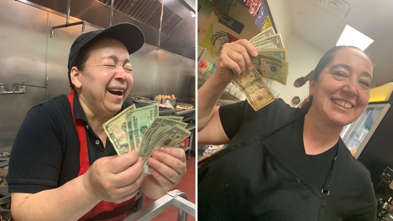 Las empleadas del restaurante de comida mexicana ‘Doña Lencha’ recibieron 100 dólares de propina por parte de un solo cliente. Esto luego de que el restaurante salió en un reportaje de Noticias23 sobre el valor de las propinas. 
<br>