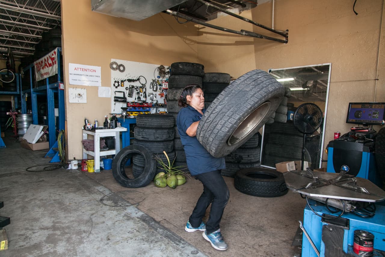 After the initial shock, Maty decided to take over the business. "I have heard women say, 'I would not do this because this is a man's job,' but I have to be a strong woman. I have to fight," Maty said on a recent Saturday.
