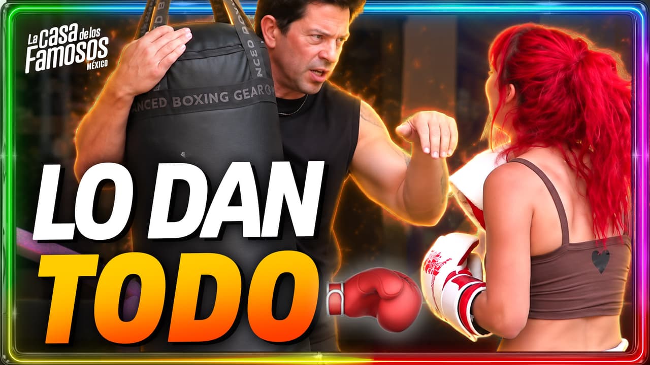 ¡ENTRENADOR DE LUJO! Yahir se pone a entrenar box con Flor